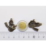 Antik bronz hóember (29mm)