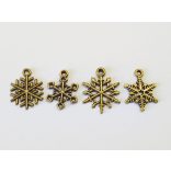 Nikkelmentes Hópihe MIX - antik bronz (4db)