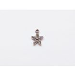 Apró virág - antik ezüst  (13mm)