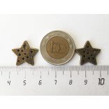 Antik bronz csillagos csillag charm