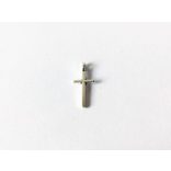 Apró kereszt - antik ezüst (17mm)