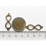Végtelen jel két hurokkal - bronz  (31mm)