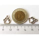 Antik ezüst tappancs charm (24mm)