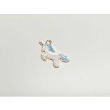 Unikornis charm - kék hajú :)