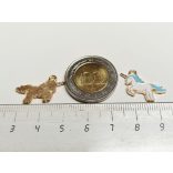 Unikornis charm - kék hajú :)