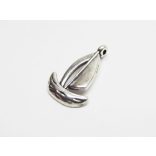 Antik ezüst vitorlás (19mm)