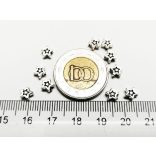 Csillag Gyöngyök mintával - antik ezüst (10db)