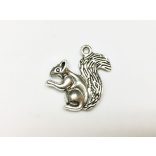 Mókus - antik ezüst (21mm)