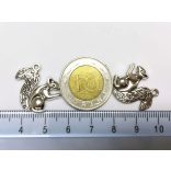 Mókus - antik ezüst (21mm)