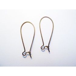 Antik bronz hurkos füli *vese* (nagy) - 1 pár