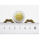 Antik bronz angyalszárny-gyöngy - 2db