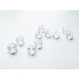 Csiszolt üveggyöngy abacus - clear (víztiszta) - 6x4mm - 10db