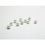 Üvegtekla - Fehér - 6mm- 10 db