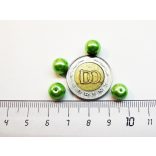 Üvegtekla - Halványzöld - 8mm- 10 db