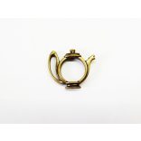 Bronz teáskanna gyöngy-keret / gyöngy-foglalat