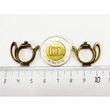 Bronz teáskanna gyöngy-keret / gyöngy-foglalat