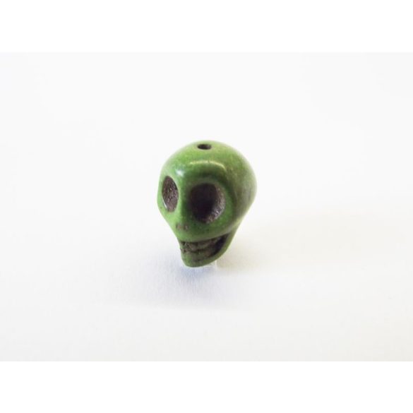 Koponya gyöngy (szinteteikus turquoise) - zöld