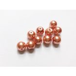 Üvegtekla -  RózsásBarack (8mm) - 10db