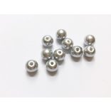 Üvegtekla -  Ezüst (8mm) - 10db