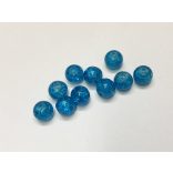 Égkék 8mm roppantott üveggyöngy - 10db