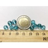 *Vízcseppek* üveggyöngyök 6mm - 10db 