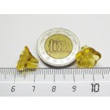 Harangvirág üveggyöngy-pár ~12x10mm - Sárga