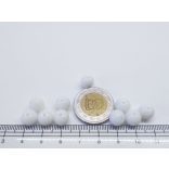 Üveggyöngy - Fehér - 8mm - 10db