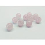 Rózsakvarc - 8mm - 10db