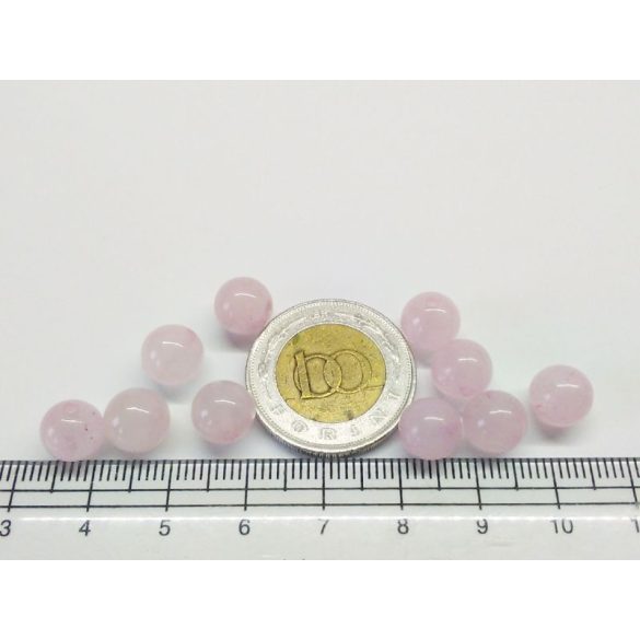 Rózsakvarc - 8mm - 10db