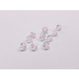 4mm Bicone csiszolt üveggyöngy - rózsaszín ( 10 db )