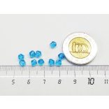 4mm Bicone csiszolt üveggyöngy - égkék