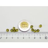 5mm Bicone csiszolt üveggyöngy - olajzöld
