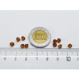 4mm Bicone csiszolt üveggyöngy - borostyán