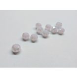 Csiszolt üveggyöngy - 6x4mm Abacus - Tündöklő rózsaszín - 10db