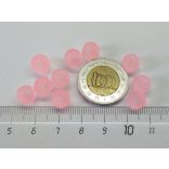 10db - Lazac - Frosted - 8mm üveggyöngy