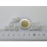 10db - Roppantott üveggyöngy - 8mm - CLEAR