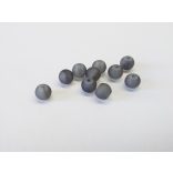 Üveggyöngy - Frosted (6mm) - szürke - 10db