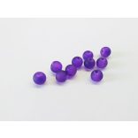 Üveggyöngy - Frosted (6mm) - lila - 10db