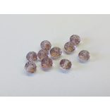 Csiszolt üveggyöngy - 6x4mm Abacus - *Szőlőlé*  - 10db