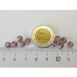 Csiszolt üveggyöngy - 6x4mm Abacus - *Szőlőlé*  - 10db