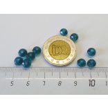 Csiszolt üveggyöngy - 6x4mm Abacus - Tengerkék - 10db