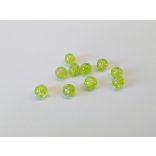 Roppantott üveggyöngy - Almazöld (6mm) - 10db