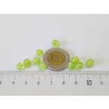 Roppantott üveggyöngy - Almazöld (6mm) - 10db