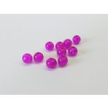 Roppantott üveggyöngy - Magenta (6mm) - 10db