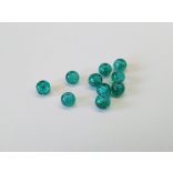 Roppantott üveggyöngy - Tengerzöld (6mm) - 10db
