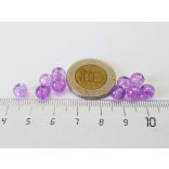 Roppantott üveggyöngy - Levendula (6mm) - 10db