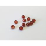 Roppantott üveggyöngy - Barna (6mm) - 10db