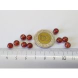 Roppantott üveggyöngy - Barna (6mm) - 10db