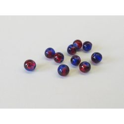 Roppantott üveggyöngy - *Superman* (6mm) - 10db