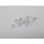 Roppantott üveggyöngy - Clear (6mm) - 10db